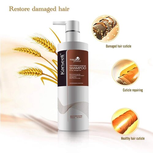 Karseell Argan Oil Shampoo Extract Moisturizing Deep Repair Smooth Shampoo for Dry and Damaged Hair 16.9Oz 500ml