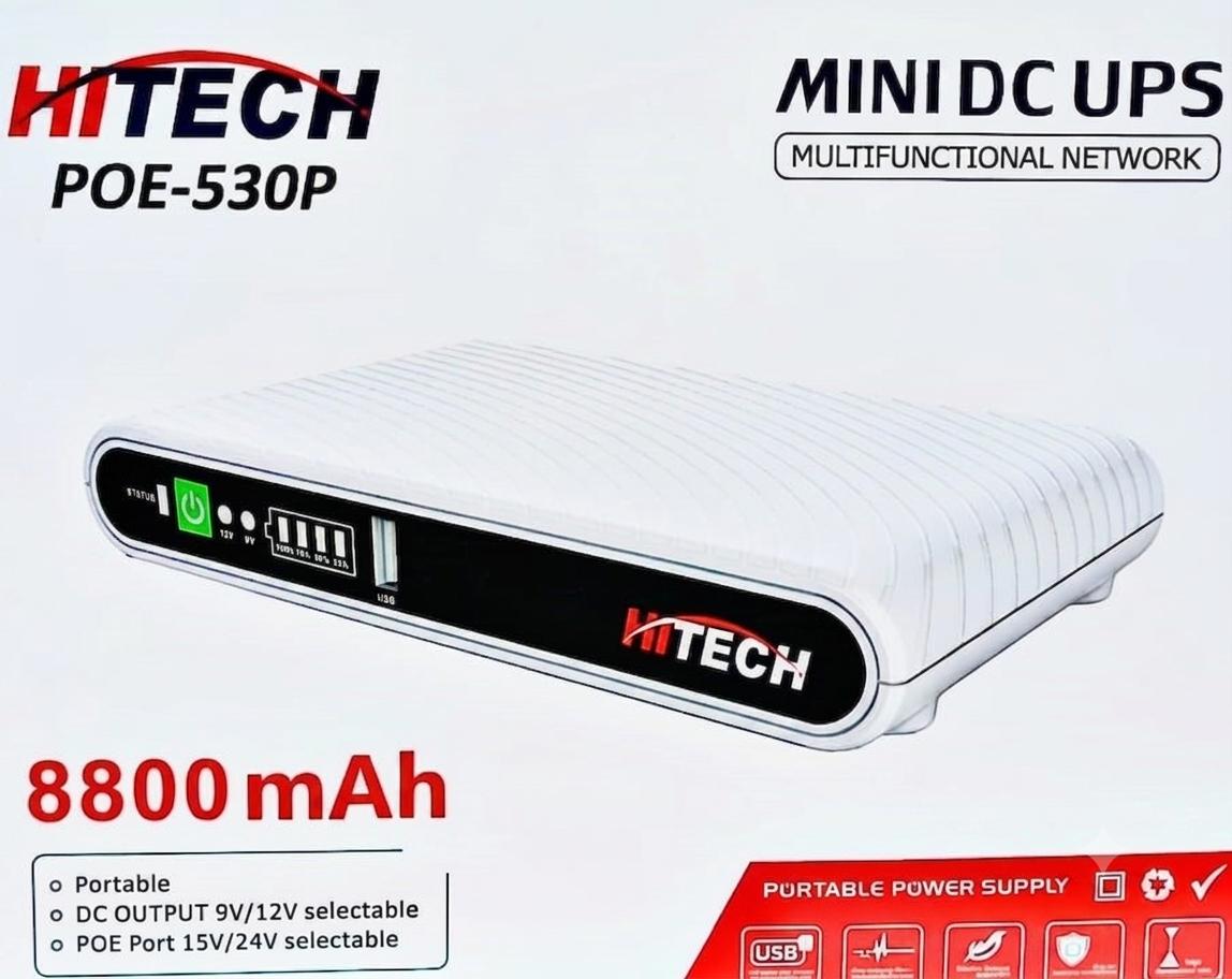 GD Router Backup Upto 8 Hours Mini Portable Modem Router UPS Poe DC Wifi Backup - 8800mah