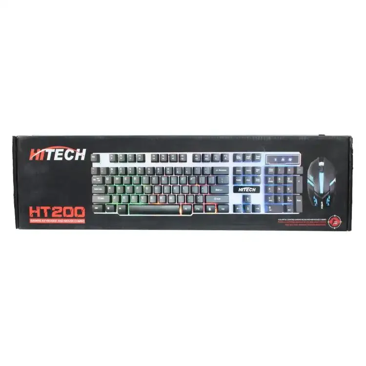 Gaming Keyboard Plus Mouse Combo Hitech HT200 Lightening RGB Lights