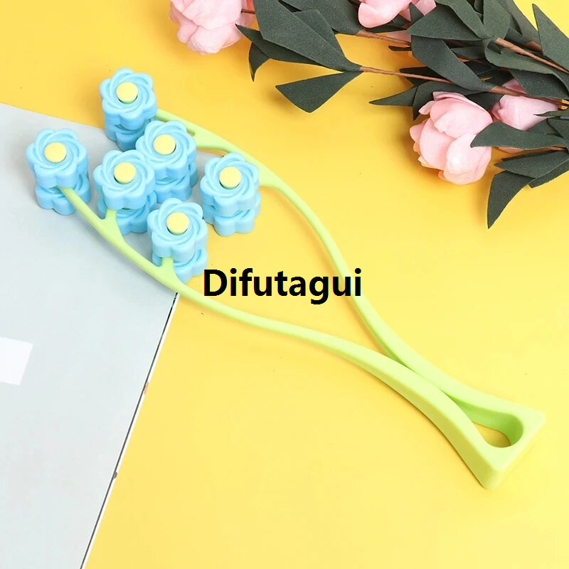 Difutagui Portable Neck Face Label V Tools Y Shape Hand Held Facial Chin Slimming New Massager Roller Portable Neck Cheek Lifting Massage Wheel Roller