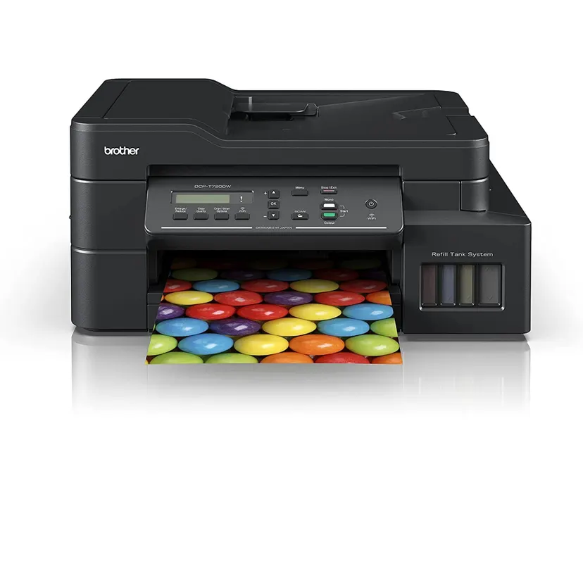 Brother Printer Wireless All In One, Automatic 2 Sided Features, Mobile & Cloud Print And Scan ,Ink Tank Printer- DCP T720DW