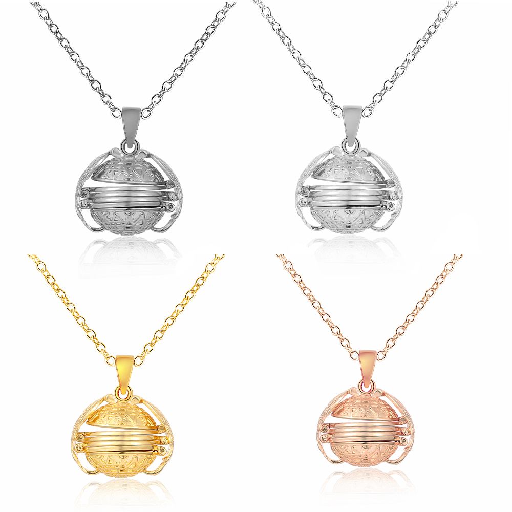 4 PCS New Jewelry Expanding Long Chain Memory Floating Locket Necklace Angel Wings Magic 4 Photo Pendant