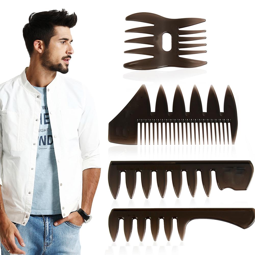 Durable Salon Accessory Beard Styling Wide Teeth Hair Brush Barber Shop Fork Comb
