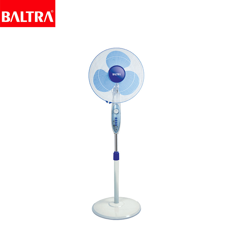 BALTRA Stand Fan | Jet | 16” oscillation fan | 3 speed control panel | 1 hour timer | Full 90° oscillation | Poly coated safety grill | Tilting angle & adjustable height | 55 W | 24 months warranty