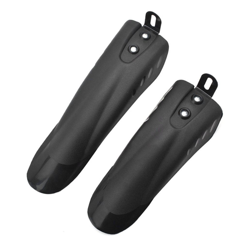 2Pcs Durable Front Rear Set Bike Mudguards Black Rainproof Adjustable Bicycle Mudguards Easy to install Tire Guards for 12/14/16/18/20 inch Bikes Wheel Guards