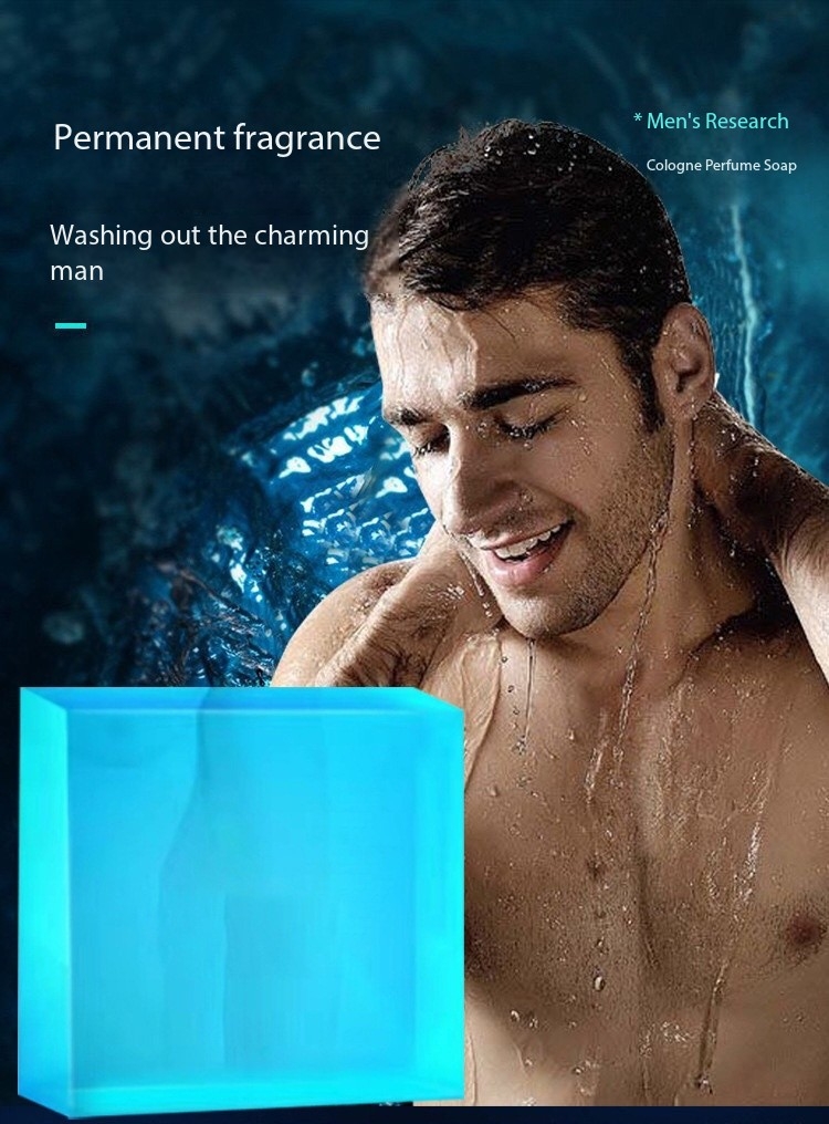 1 Piece Men's Essence Cologne Bar - Handmade Scented Cologne Perfume Soap for Men - Whitening, Refreshing, and Long-Lasting Fragrance Soap for a Clean, Masculine Scent By 99 Stores