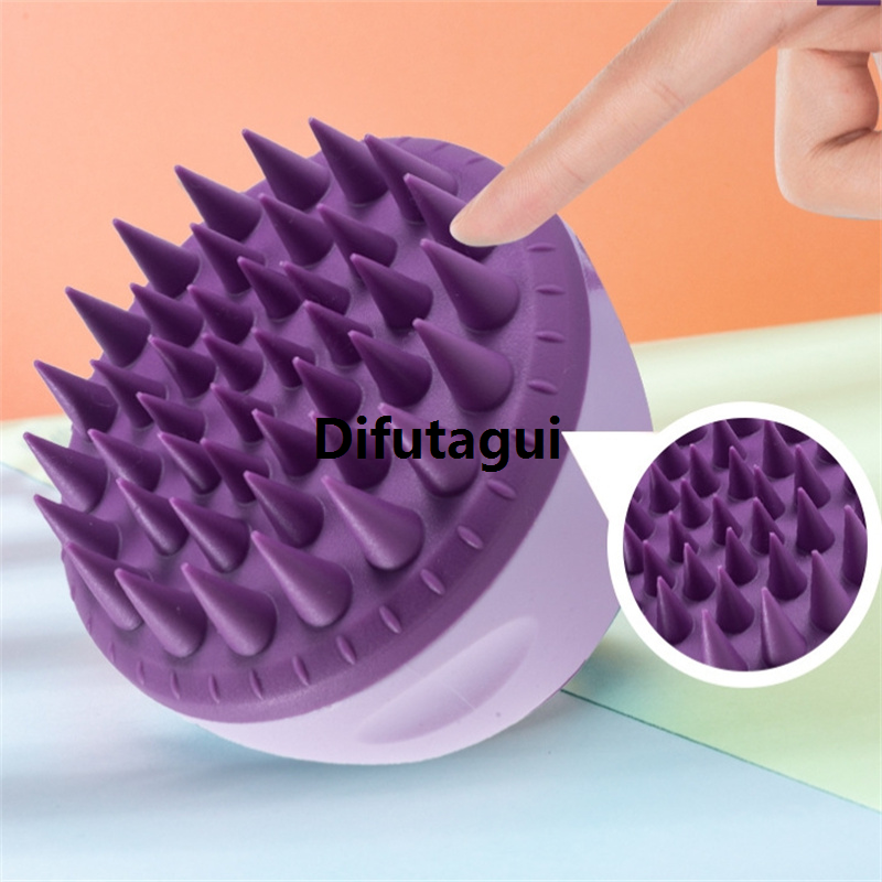 Difutagui Bath Hair Brush Massage Scalp Body Massager Hair Silicone Shampoo 2025 Scalp Head Brush Wash Scalp Exfoliating Brush Head Tool