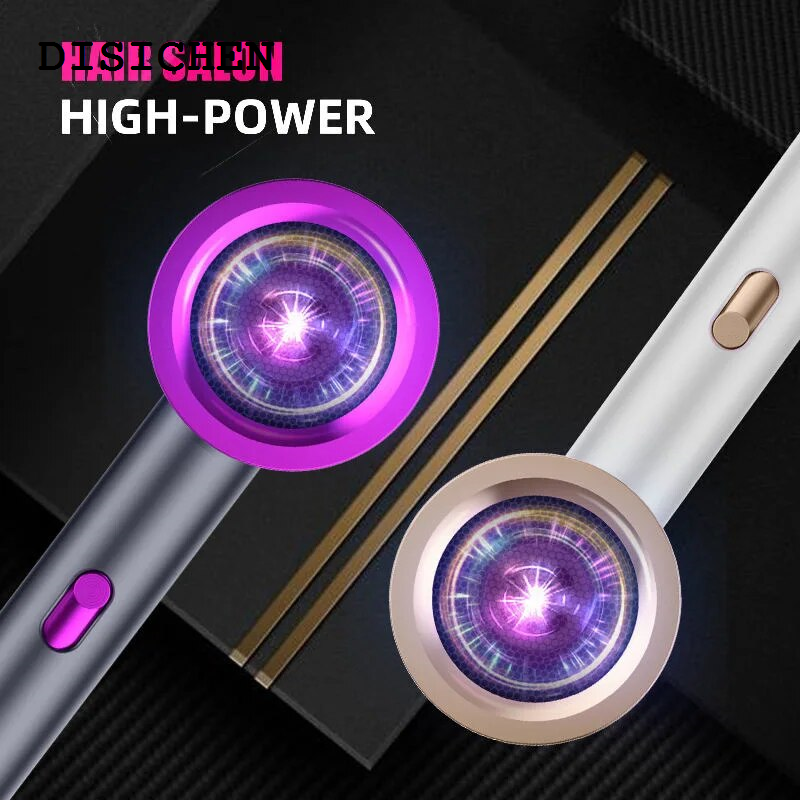 Difutagui New specials Electric Hair Dryer Blue Negative Ion Hot Cold Wind Silent 2025 New Hair Dryer For Use Suitable For Home Salonblue Light Quick Hairdryer