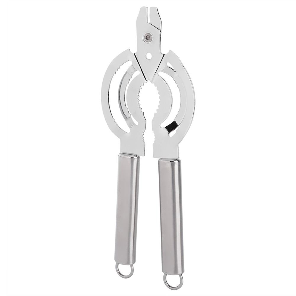 Kitchen Tool Multifunctional Jar Opener Stainless Steel Adjustable Lid Remover Sturdy Ergonomic Can Opener for Weak Hands/Seniors