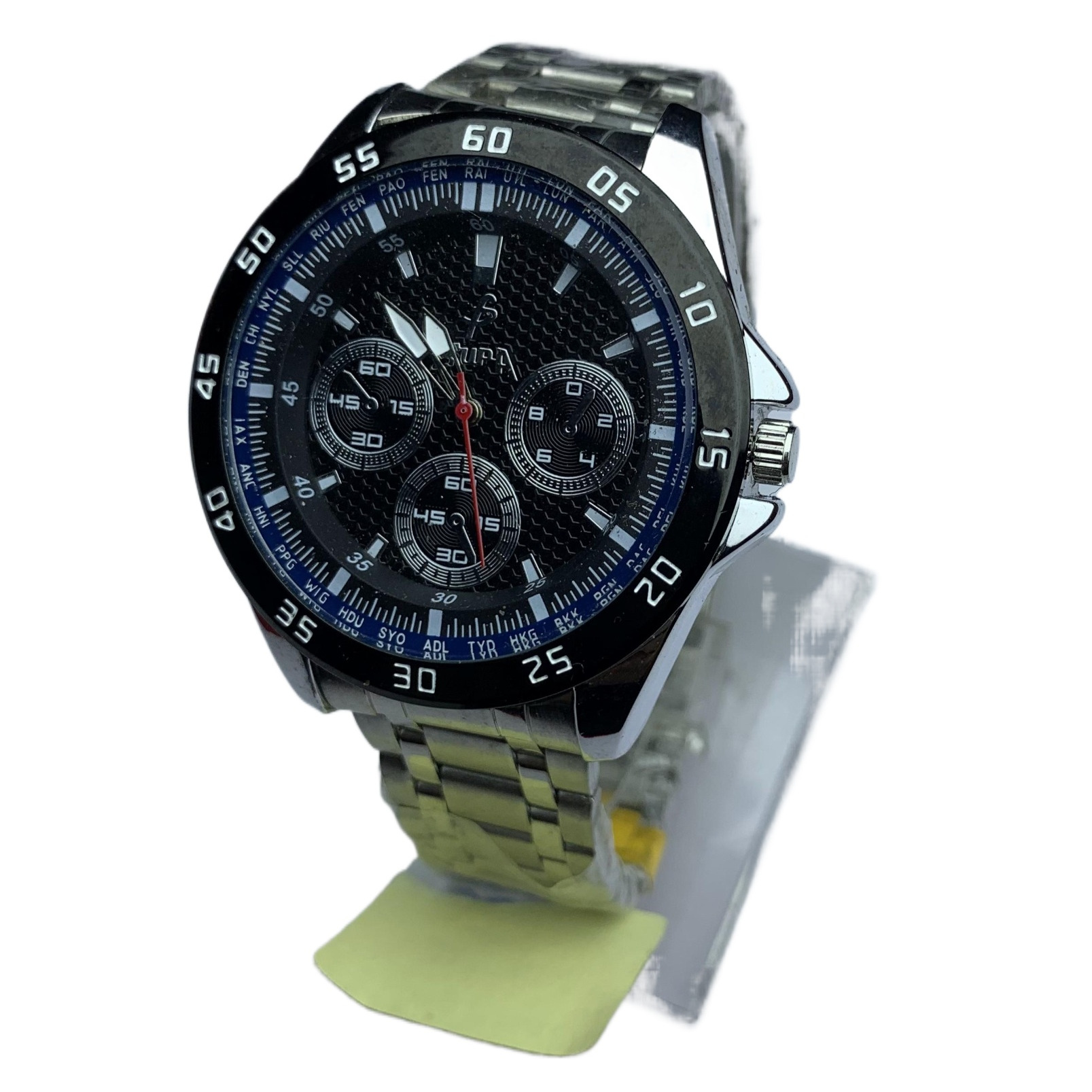 Round Black Dial Black Stainless Steel Casual Design Waterproof Best Quality Watch For Men - Sold By Watch House