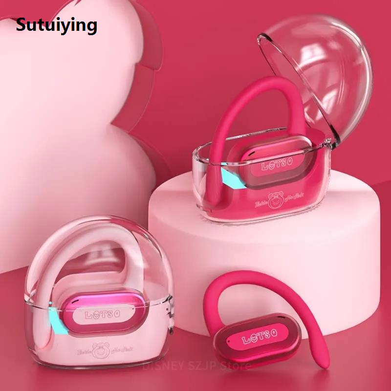 Sutuiying Disney Earbuds HIFI Sound OWS Over Ear Headphones Bluetooth YC08 Luxury Sports Lotso Wireless Headset with Mic Noise Reduction For Kids