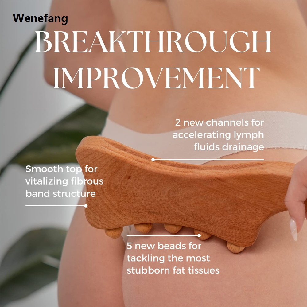 Wenefang Wood Therapy Massage Tools Professional Maderoterapia Kit Body Sculpting Luxury for Lymphatic Drainage and Anti-Cellulite Wood Massager