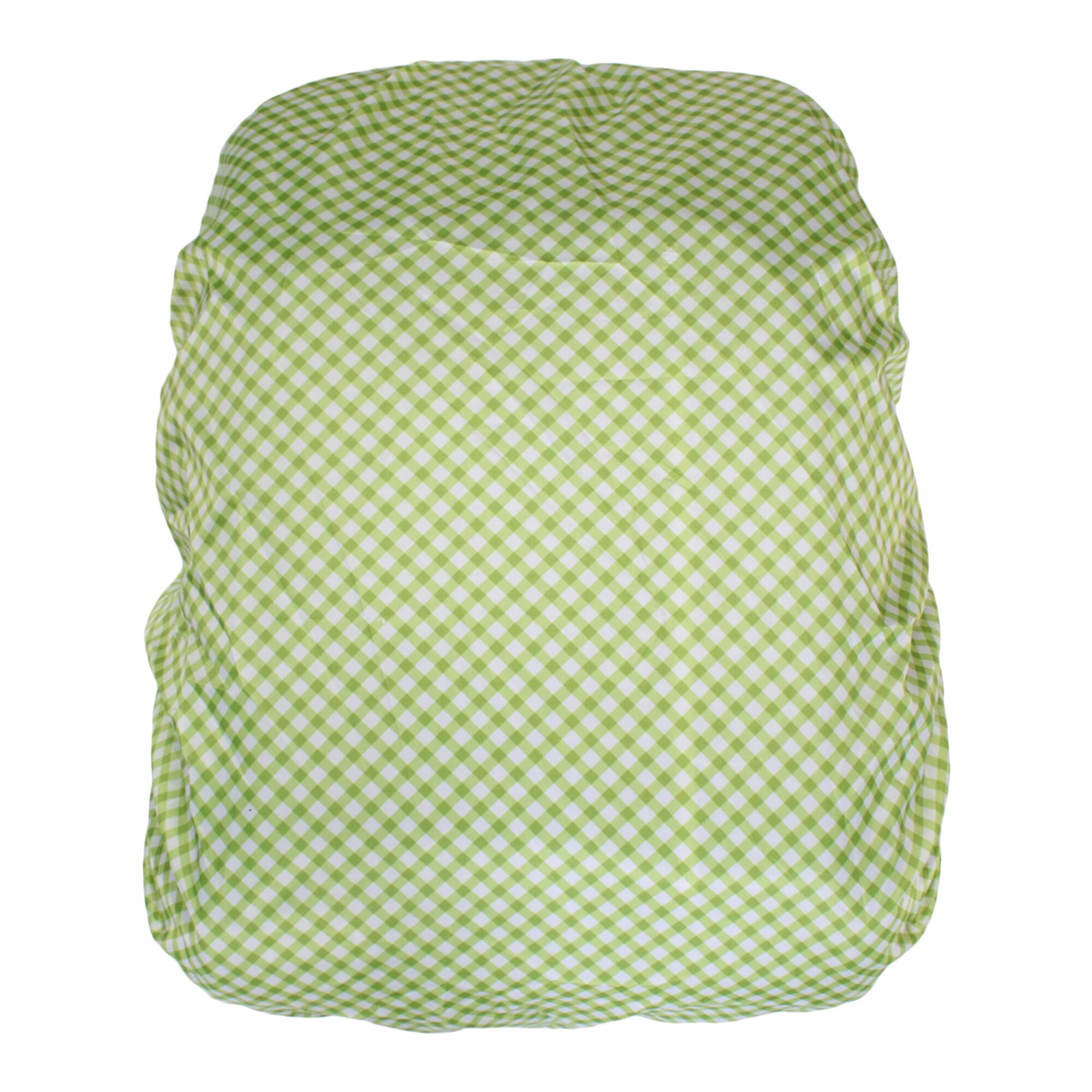 Light Green Waterproof Rubberized Adjustable Checked Bag Cover