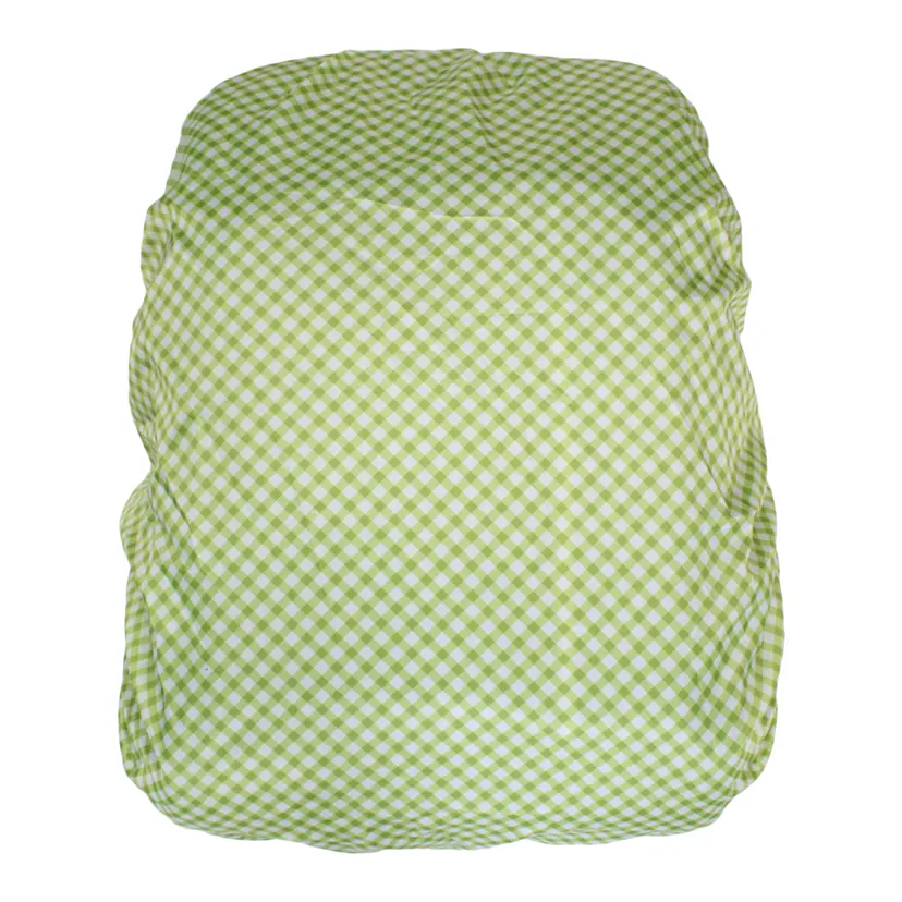 Light Green Waterproof Rubberized Adjustable Checked Bag Cover