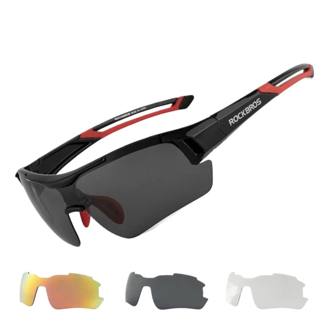 ROCKBROS Photochromic Bicycle Glasses Shades Goggle Large Frame Men Sports Bike Eyewear Sungless Adjustable Cycling Glasses