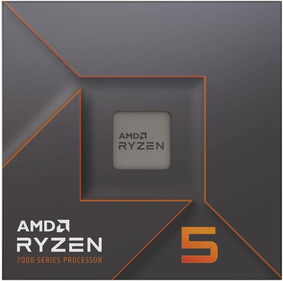 AMD Ryzen 5 7600X (4.7 GHz / 5.3 GHz)bProcessor 6-Core 12-Threads socket AM5 Game Cache 38 MB 5 nm TDP 105W