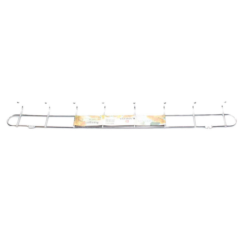 Stainless Steel 8 Pin Cloth Hanger Wall Mounted Bathroom Cloth Hanger,Coth Wall Hook,Door Hooks Rail for Hanging Keys,Clothes,Towel