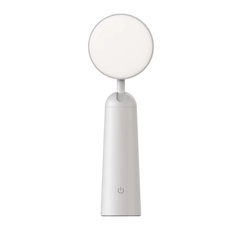 (GREH) Rechargeable Touch Table Lamp - Aesthetic,Tri-Color Stepless Dimming,Simple Design for Home Decor, Bedside Night Light