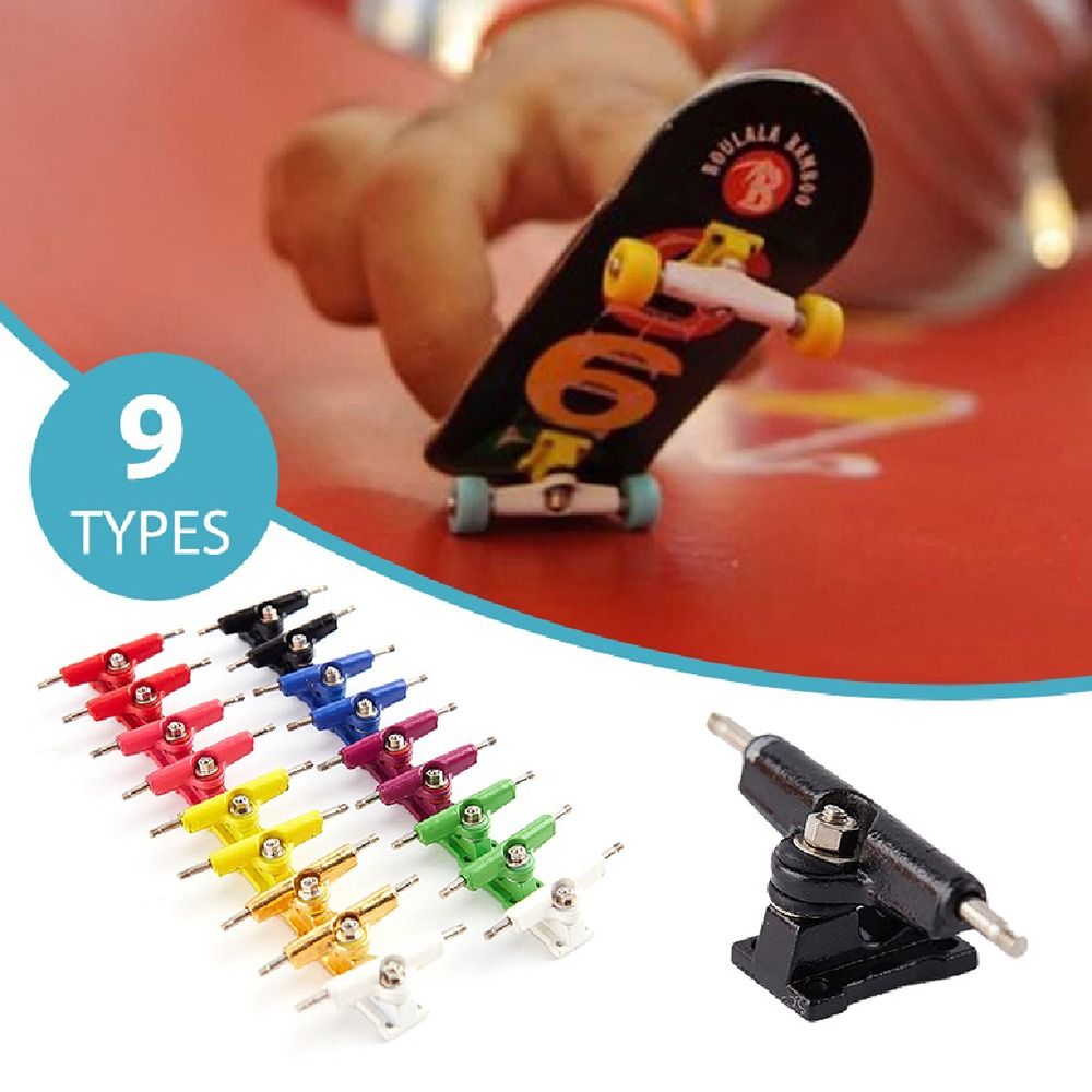 1Pair New with Nuts Fingerboard Truck Truck Bolts Model Bearing Deck Brackets 32mm Mini Finger Skateboard Parts