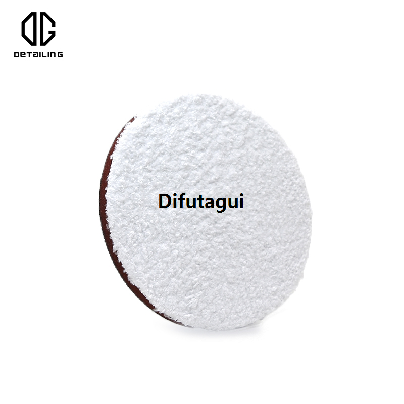 Difutagui DETAILING White Colour 3/5/6 inch Car Care Microfiber High Quality Buffing Sponge Polishing Pad Wax Applicator Pad