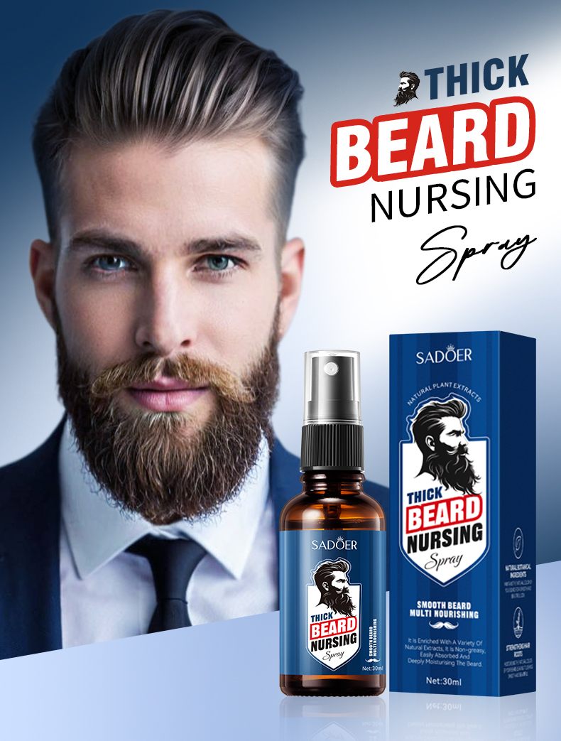 Sadoer Natural Plant Extracts Thick Beard Nursing Spray
