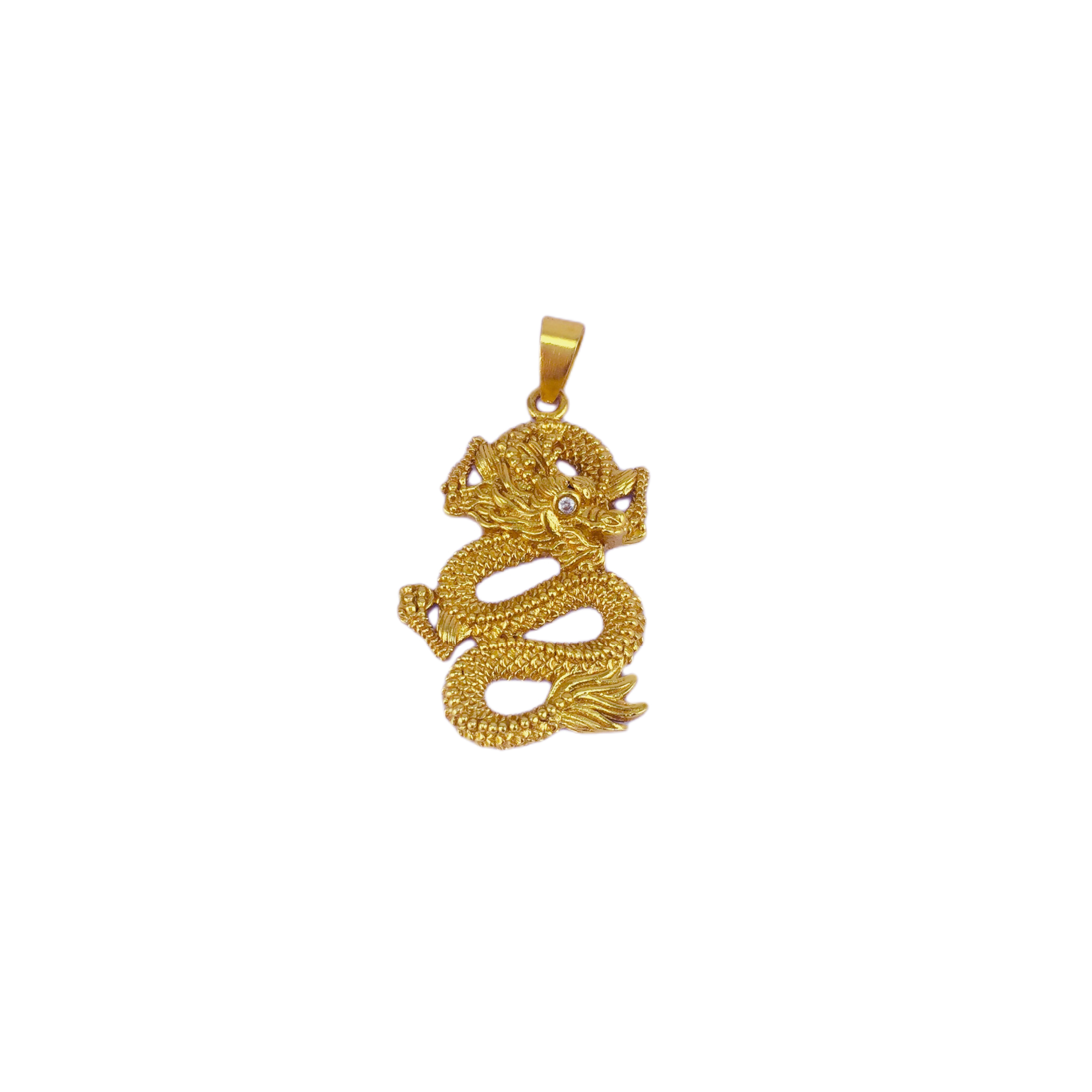 Gold Plated Panchadhatu Dragon Locket