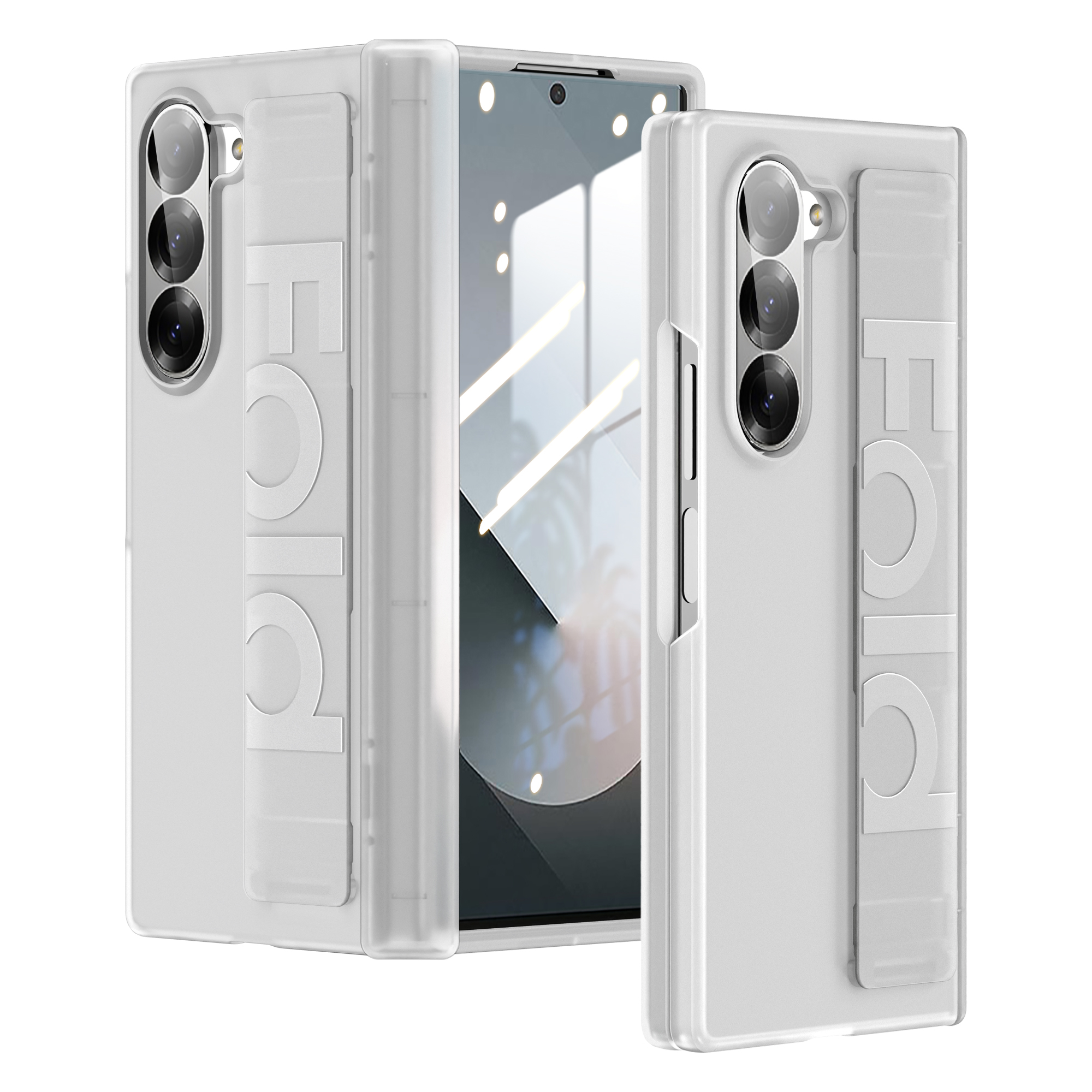 HODON Luxury Wristband Hard Hinge Case for Samsung Galaxy Z Fold7 Fold6 ZFold5 Cases Wrist Strap Screen Protection Shockproof Back Cover