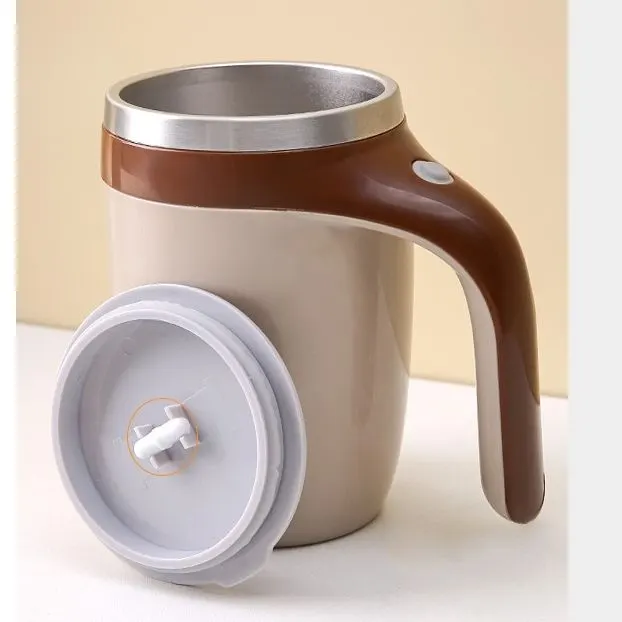 Multi Functional Magnetized Stirring Cup- 380ml ( Color May Vary)
