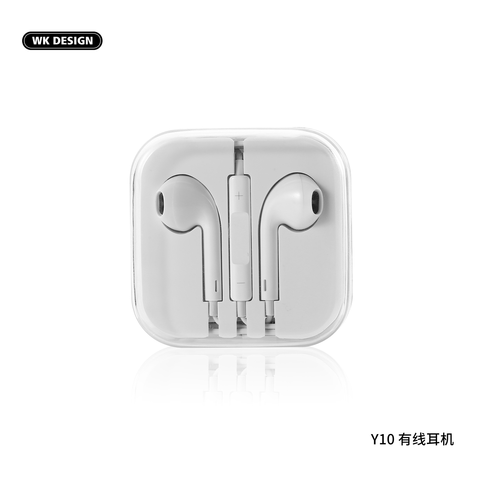 【Mega Sale】WEKOME Wired Headset Y10 Mobile Phone Wire-controlled HIFI Class Stereo