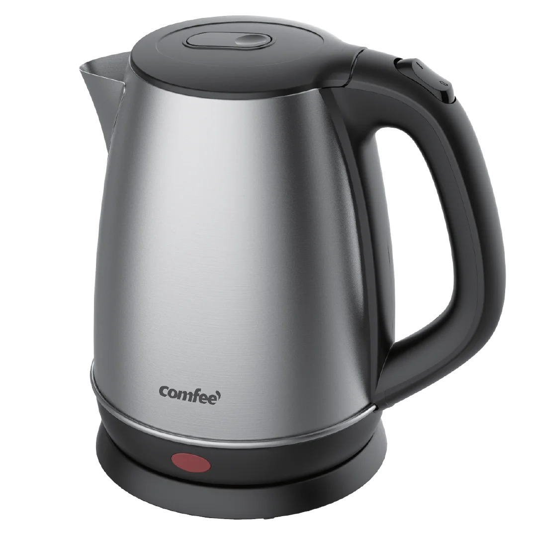 Comfee MK-17S36A Electric Kettle 1.7L, 1500W Fast Boiling, 304 Stainless Steel, Auto Shut-Off, 360° Rotatable Base
