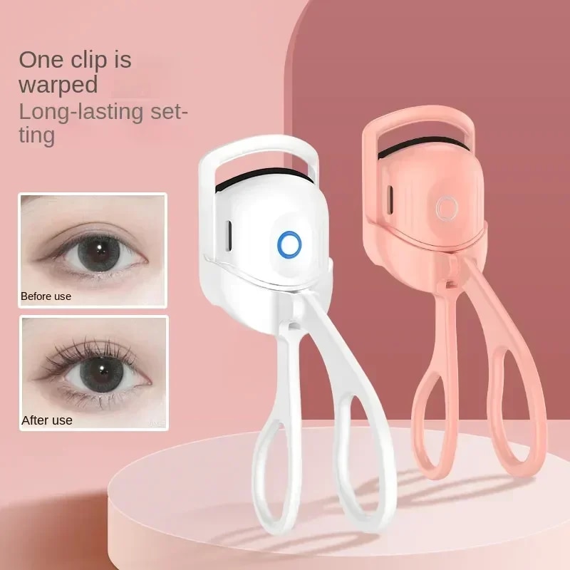 Tools: Temperature-controlled eyelash curler, hermal eyelashes, mini curl, electrically heated eyelash curler, rechargeable long-lasting makeup