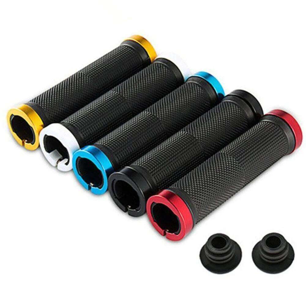 Bicycle BMX Handbar Rubber Bilateral Lock Mountain MTB Bikes Handlebar Grips Non-slip Cycling Bike Accessories