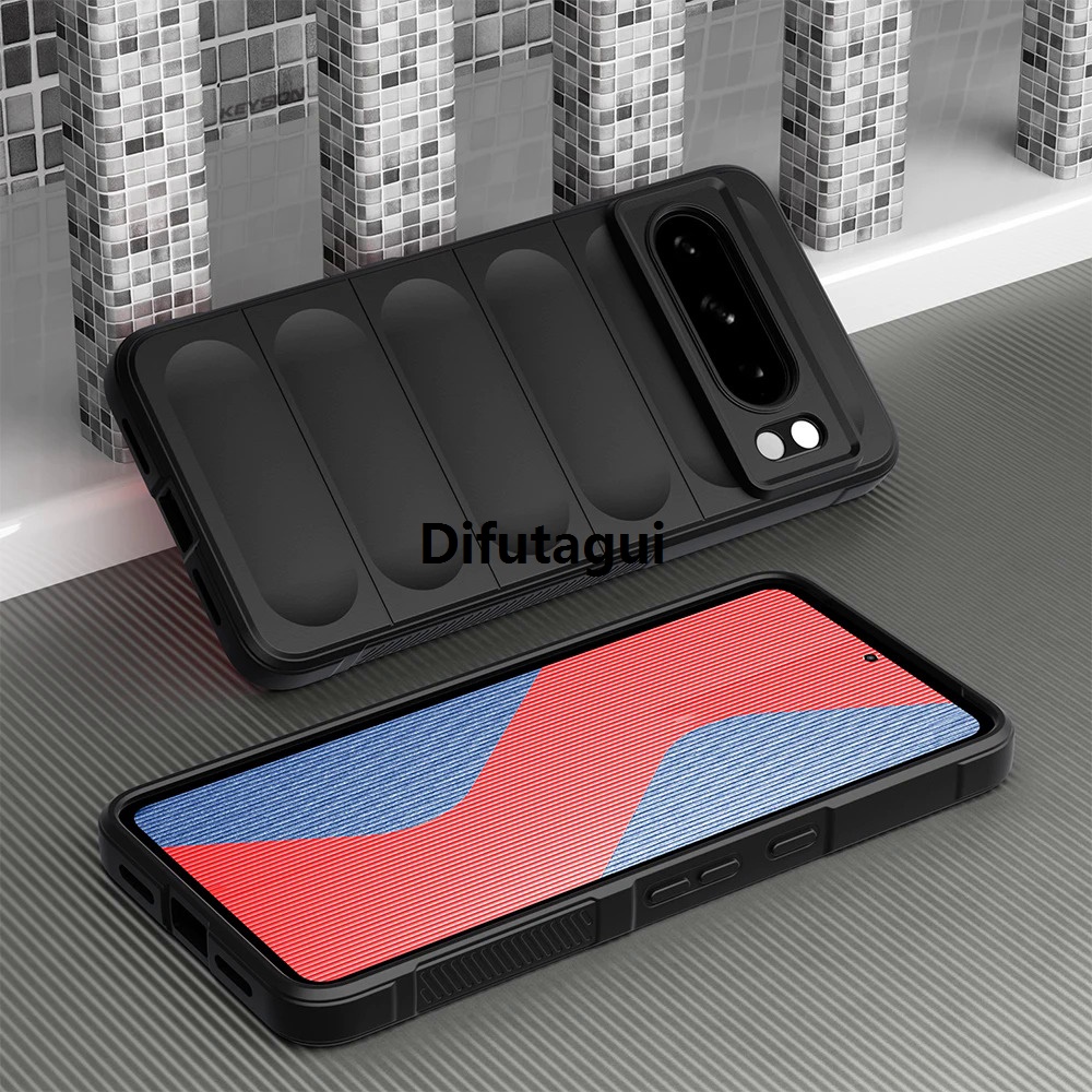 Difutagui KEYSION Shockproof Case for Google Pixel 8 Pro 7 Pro 7A 6A Anti-skid Hot Selling Soft Silicone Phone Back Cover for Google Pixel 8 7 Pro 7A HoneyYami