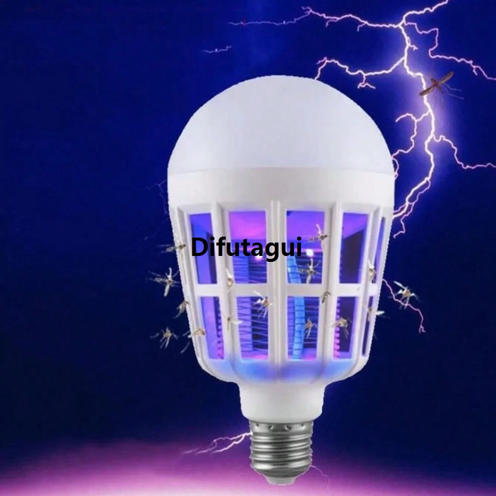Difutagui Insect Killer Lamps Electric Trap Light No Radiation Fly Bug Control New Bulb Indoor Mosquito Bulb Lamp for Home Backyard Patio