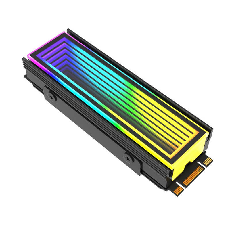M.2 ARGB Computer Radiator 2280 SSD M2 Radiator PC RGB M.2 Nvme Cooler Heatsink M2 ARGB Radiator Endless Abyss Effect