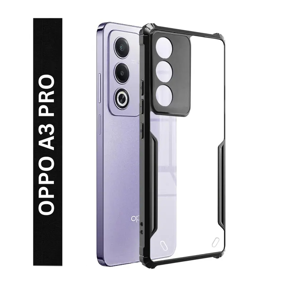 Case for OPPO A3 Pro 5G Shockproof Airbag Hybrid Bumper Transparent Phone Cover