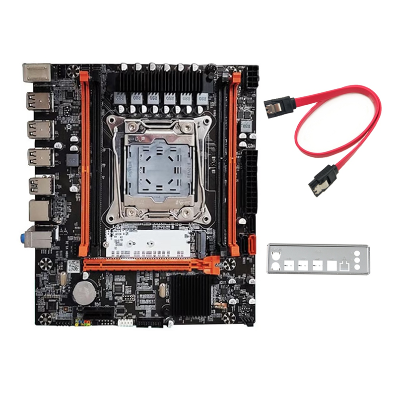 X99H Desktop Motherboard+Thermal Grease LGA2011-V3 B85 Chip DDR3X4 ECC Slot M.2 NVMe PCI-E 3.0 X16 SATA3.0, Easy to Use