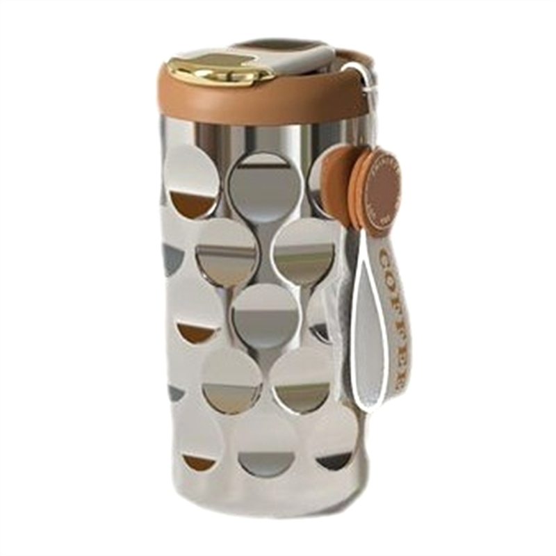 Stainless Steel Mug Ceramic Liner Thickened High Values Water Cup Portable Diamond Cup Car Coffee Cup Black