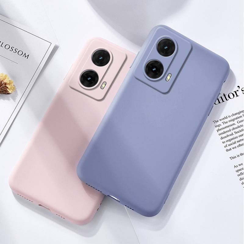 Sroof For Motorola Edge 70 Liquid Silicone Macaron Candy Color TPU Falling and shockproof Soft Phone Case Shell Protector Back Cover