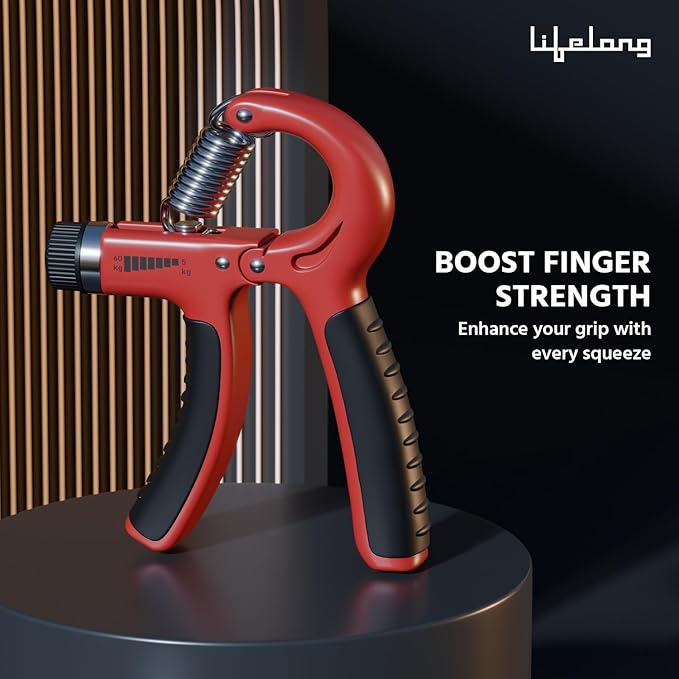 Lifelong Adjustable Hand Grip Strengthener|Adjustable Resistance (5kg-40kg)| Hand Exercise Equipment for Forearm Exercise, Finger Exercise Power Gripper Unbreakable Grip