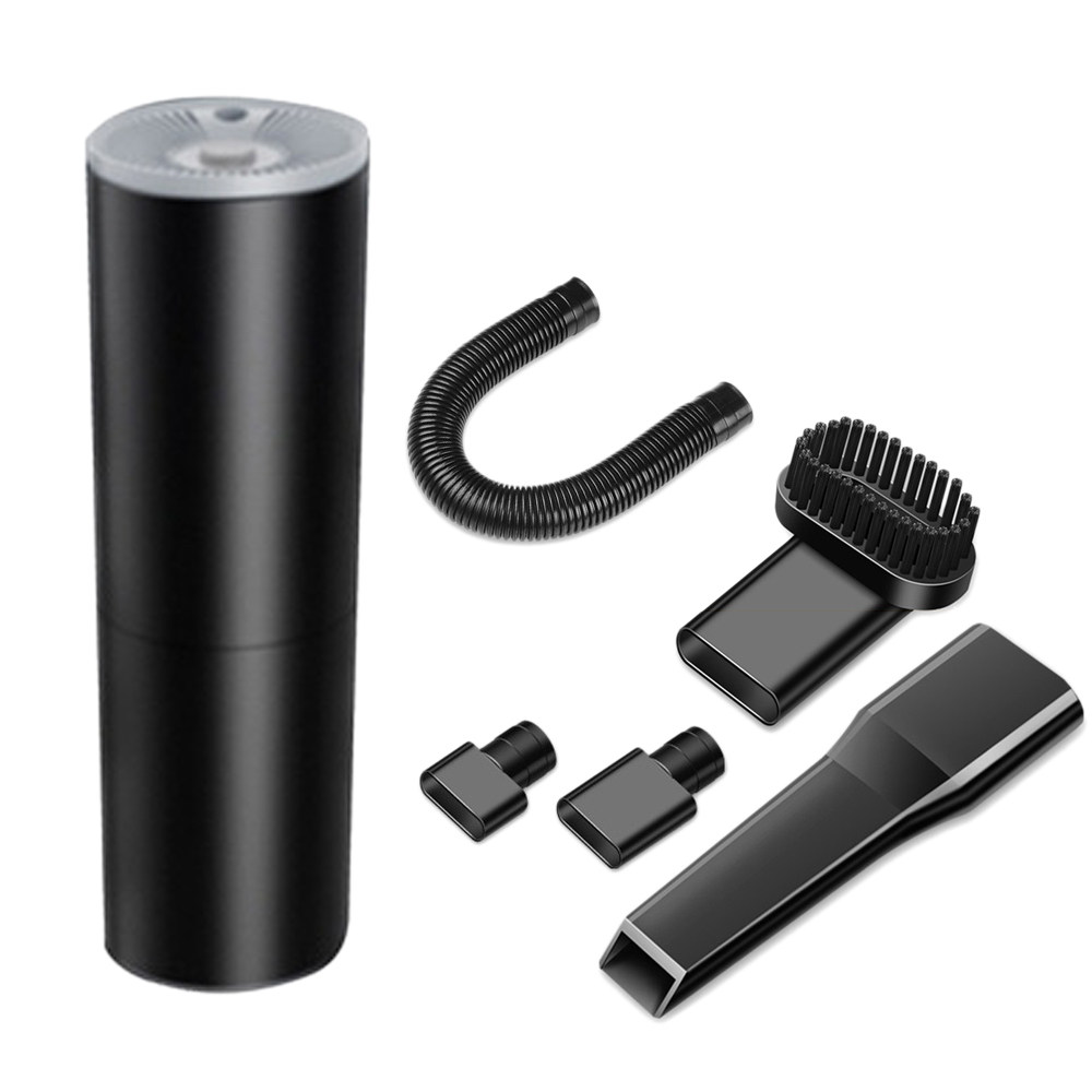 OYPFXMI Portable Car Mini Vacuum Cleaner 120W Handheld High Power Car Vacuum Dry Wet Suction Vacuum Black