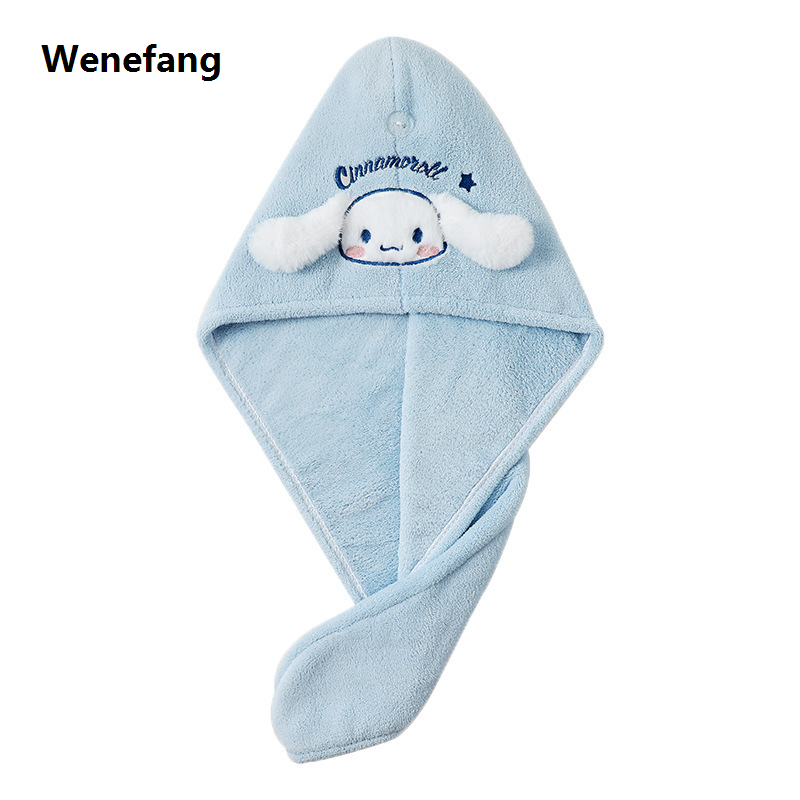 Wenefang Kawaii Sanrio Cinnamoroll Drying Hair Cap Wipe Your Original Hair Dry Sweet Non Slip Elastic Hair Accessories