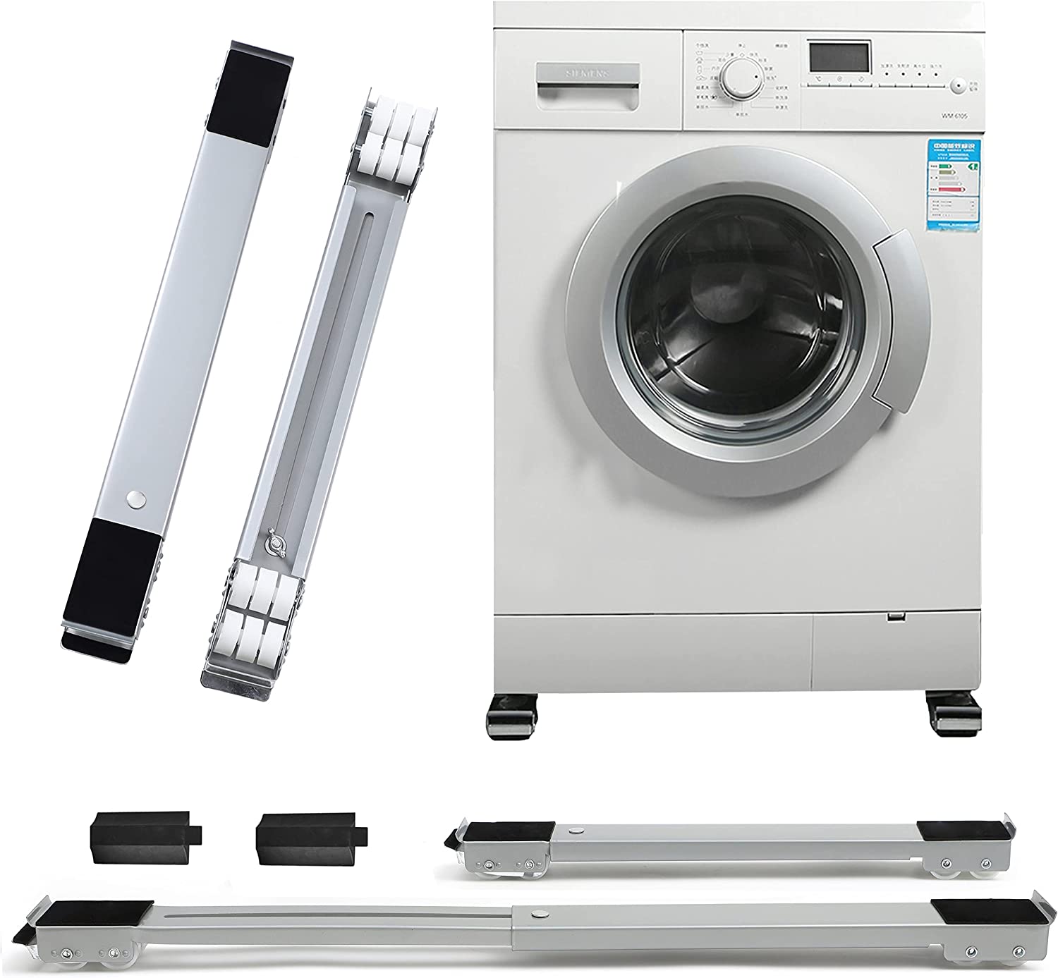 Heavy Duty Moving Refrigerator & Washing Machine Stand Base With Wheel
