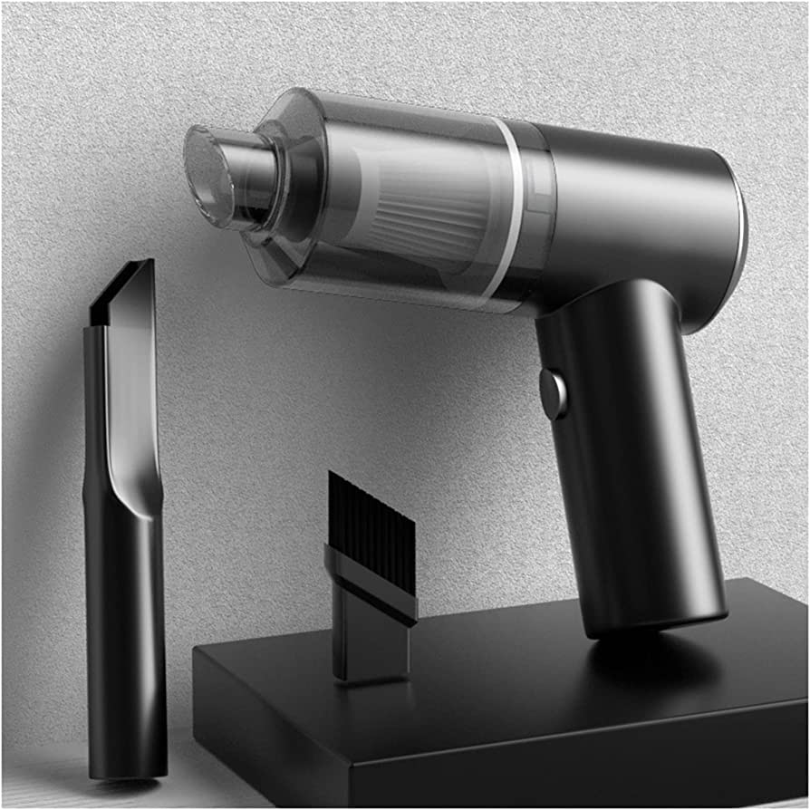 Rechargeable 2In1 Vacuum Cleaner Dust Collection Lighting Wireless Car Vacuum With Led Light