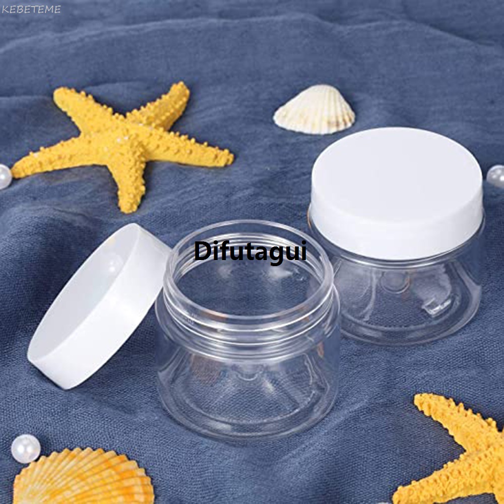 DISICHEN Fifty percent discount 30ml/40ml/50ml/60ml/80ml Clear Face Cream Bottle Plastic Jar With Lids Refillable Empty Cosmetic Containers Jar For Travel