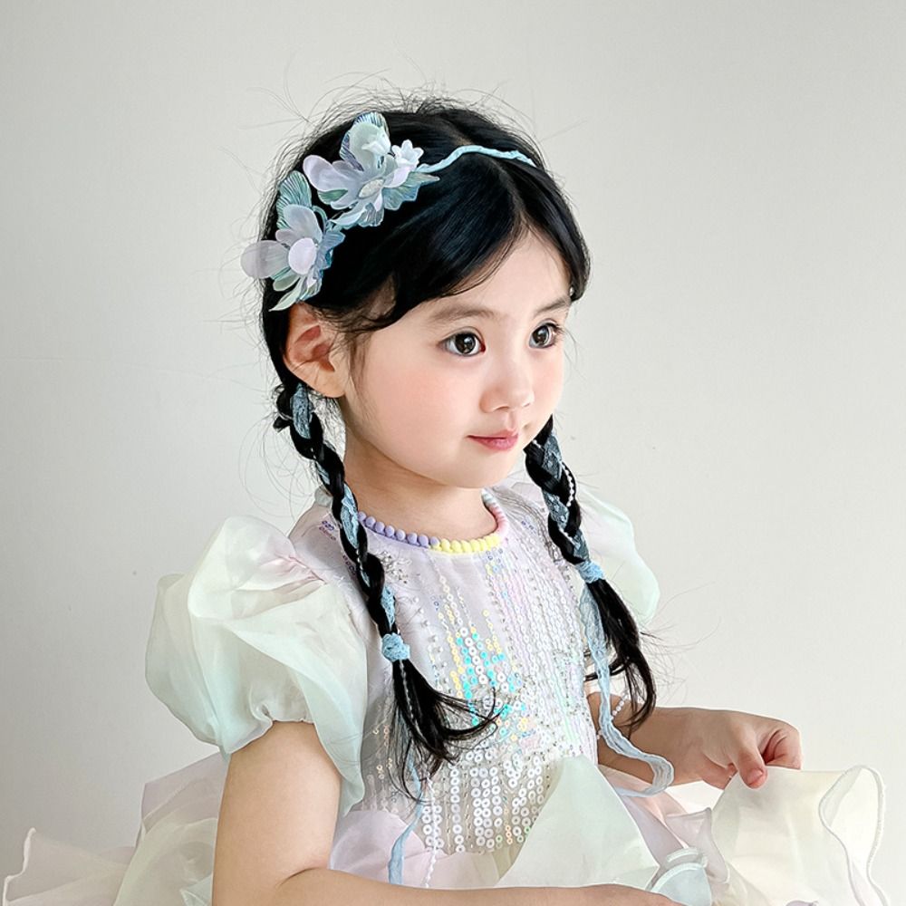 Elegant Butterfly Ribbon Hairbands Sweet Princess Hair Hoop Cute Flower Children Headband Hair Accessories