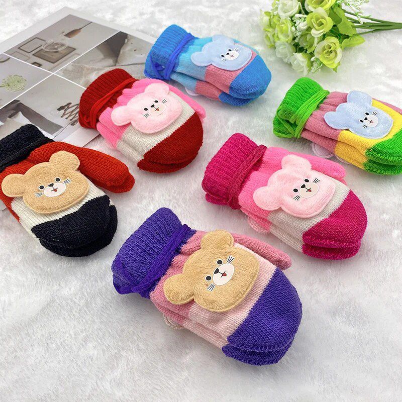 KIDSSANSAR - Baby Winter Fur Glove Mittens
