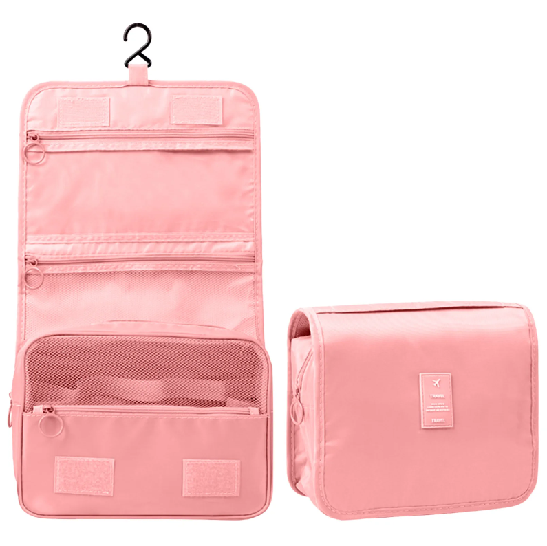 Hanging Foldable Waterproof Travel Toiletries Bag, Cosmetics Organizer Bag
