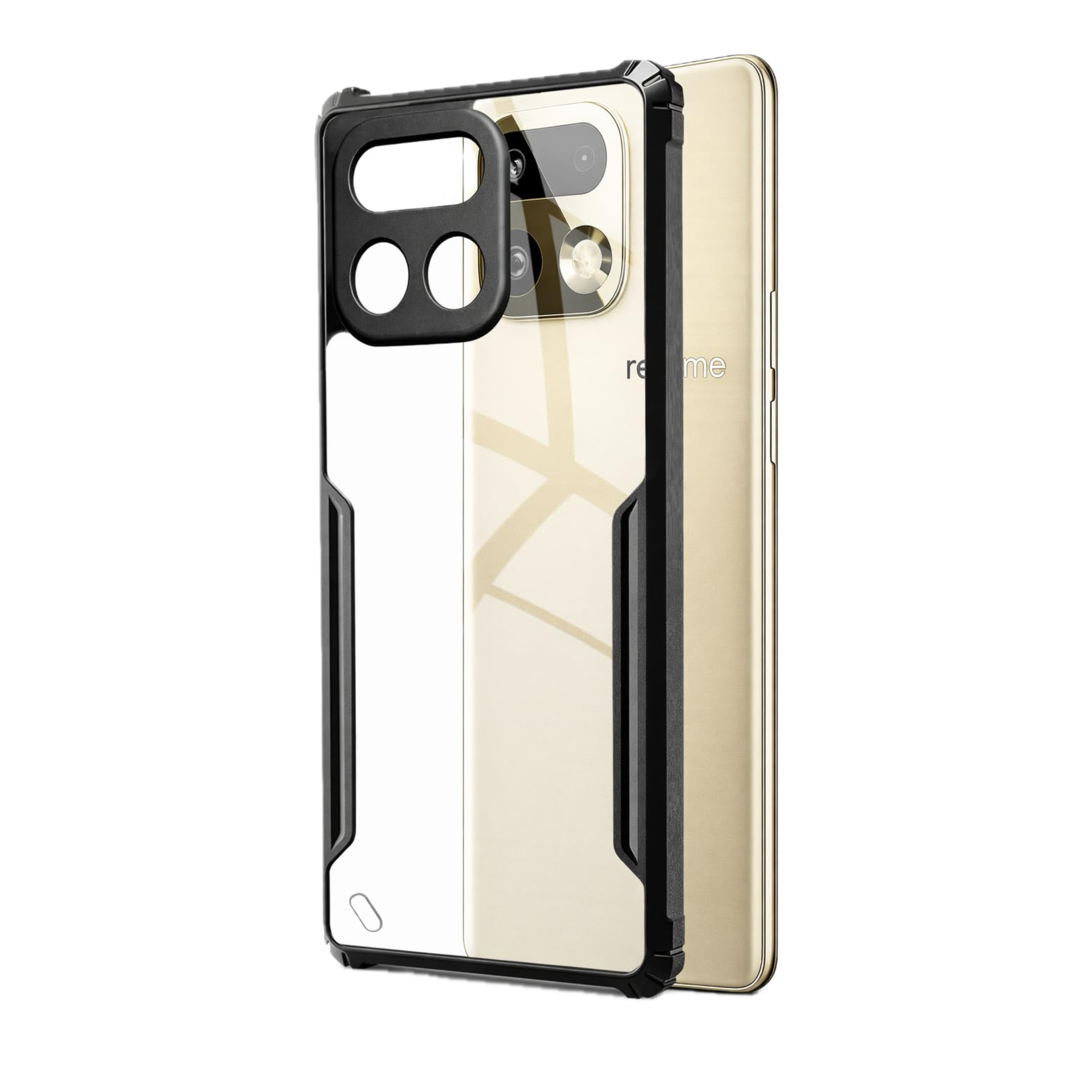 Ipaaky Transparent Back Case For realme 10 Pro Plus(5G)