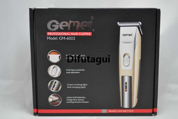 Difutagui Gemei Gm-6022 Fessional Hair Clipper Fashion Rechargeable Hair Trimmer Set